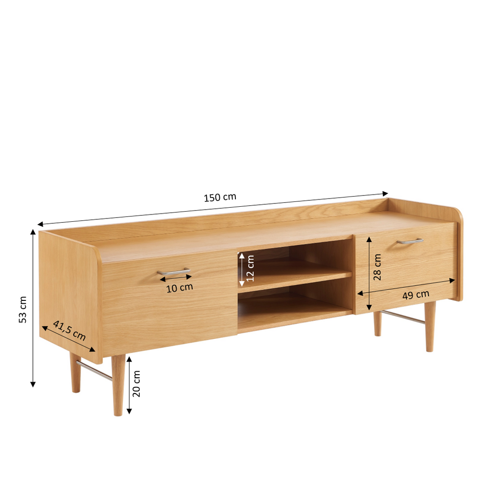 Twiggy - Television Unit - Oak Veneer
