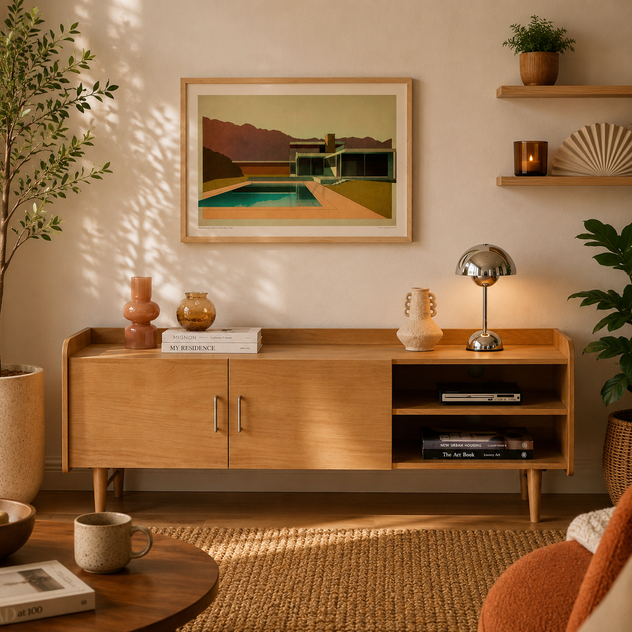 Twiggy - Meuble Tv - Placage Chêne