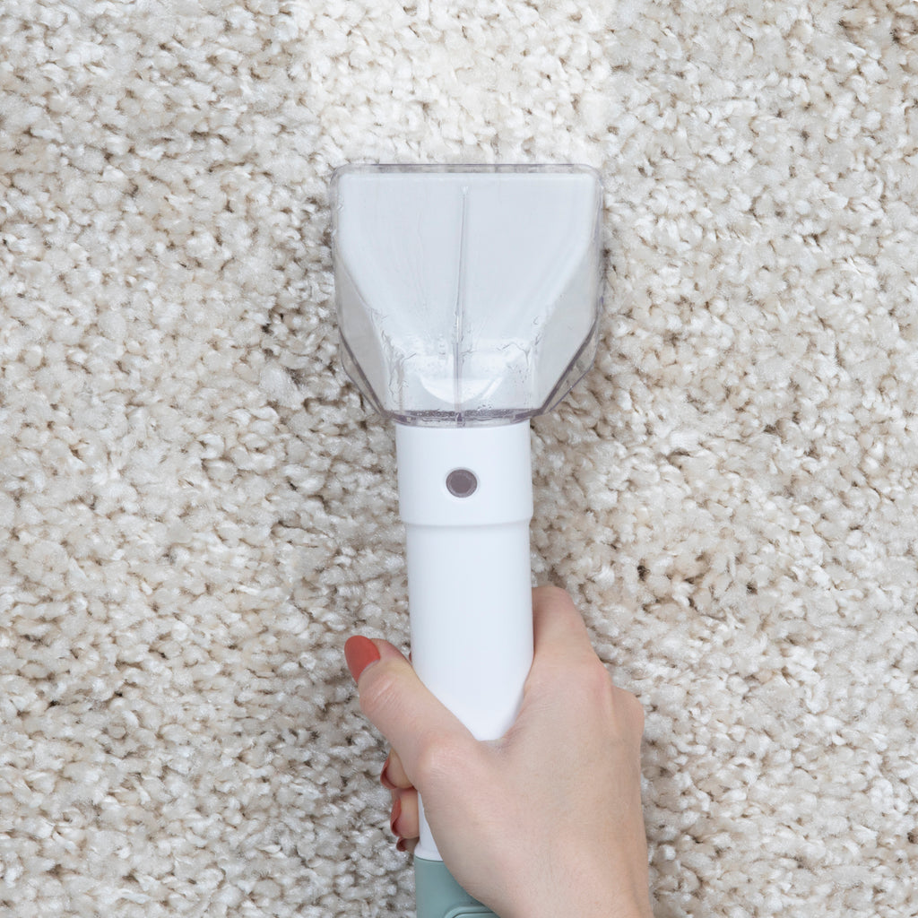 Handheld Textile Cleaner - White/Green