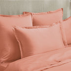 Satin Uni - Taie d'Oreiller - Rouille