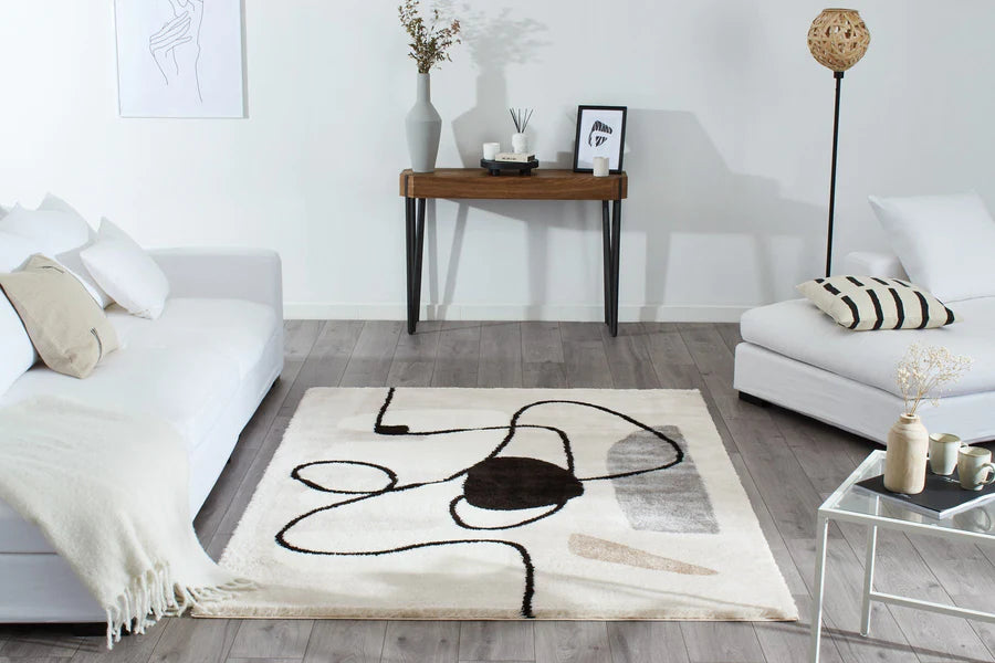 Soft Shaggy Rug Lasso 673 - Beige