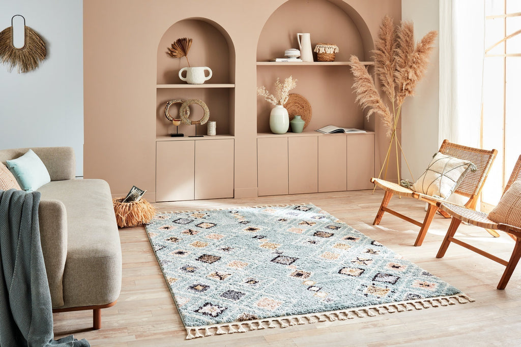 Delya - Indoor Rug - Polypropylene - Turquoise