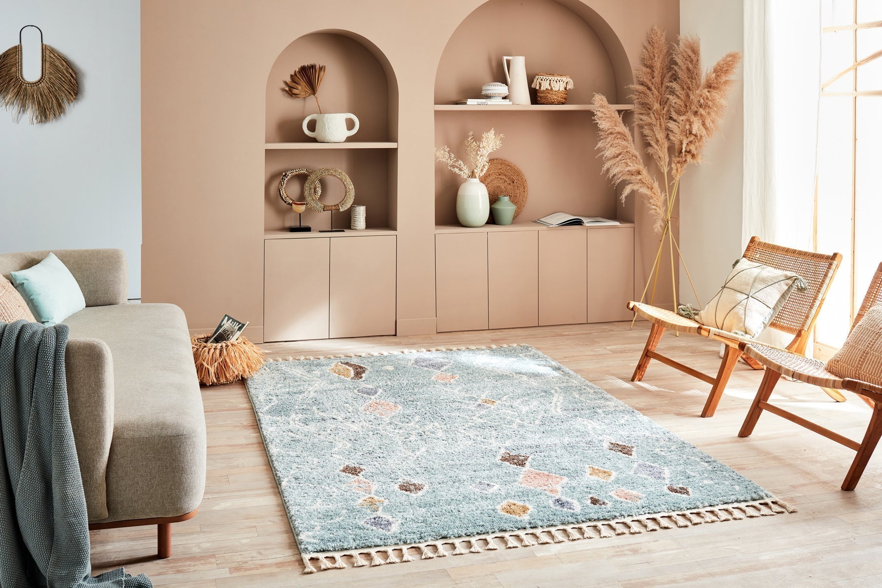 Delya - Indoor Rug - Polypropylene - Turquoise