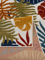 Alfombra de exterior con estampado de hojas de Nazar rugs