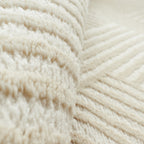 Nazar rugs cream embossed pile interior rug