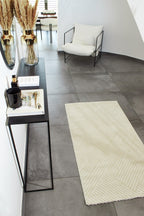 Nazar rugs cream embossed pile interior rug