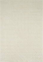 Nazar rugs cream embossed pile interior rug