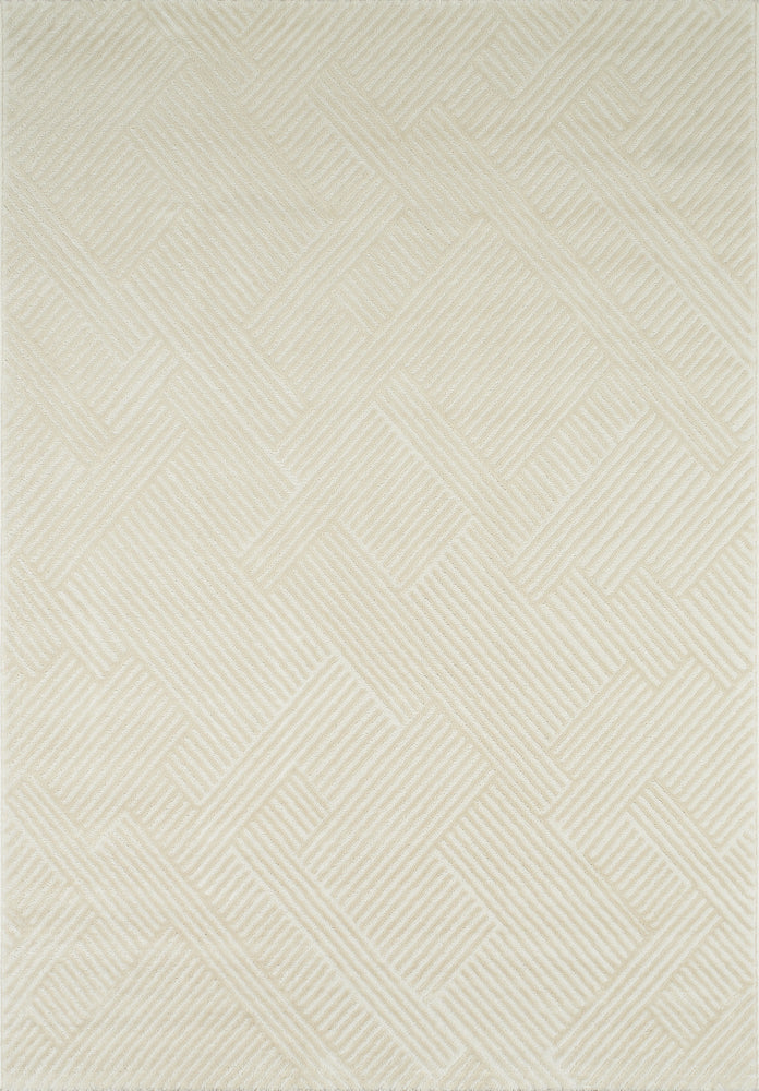 Nazar rugs cream embossed pile interior rug