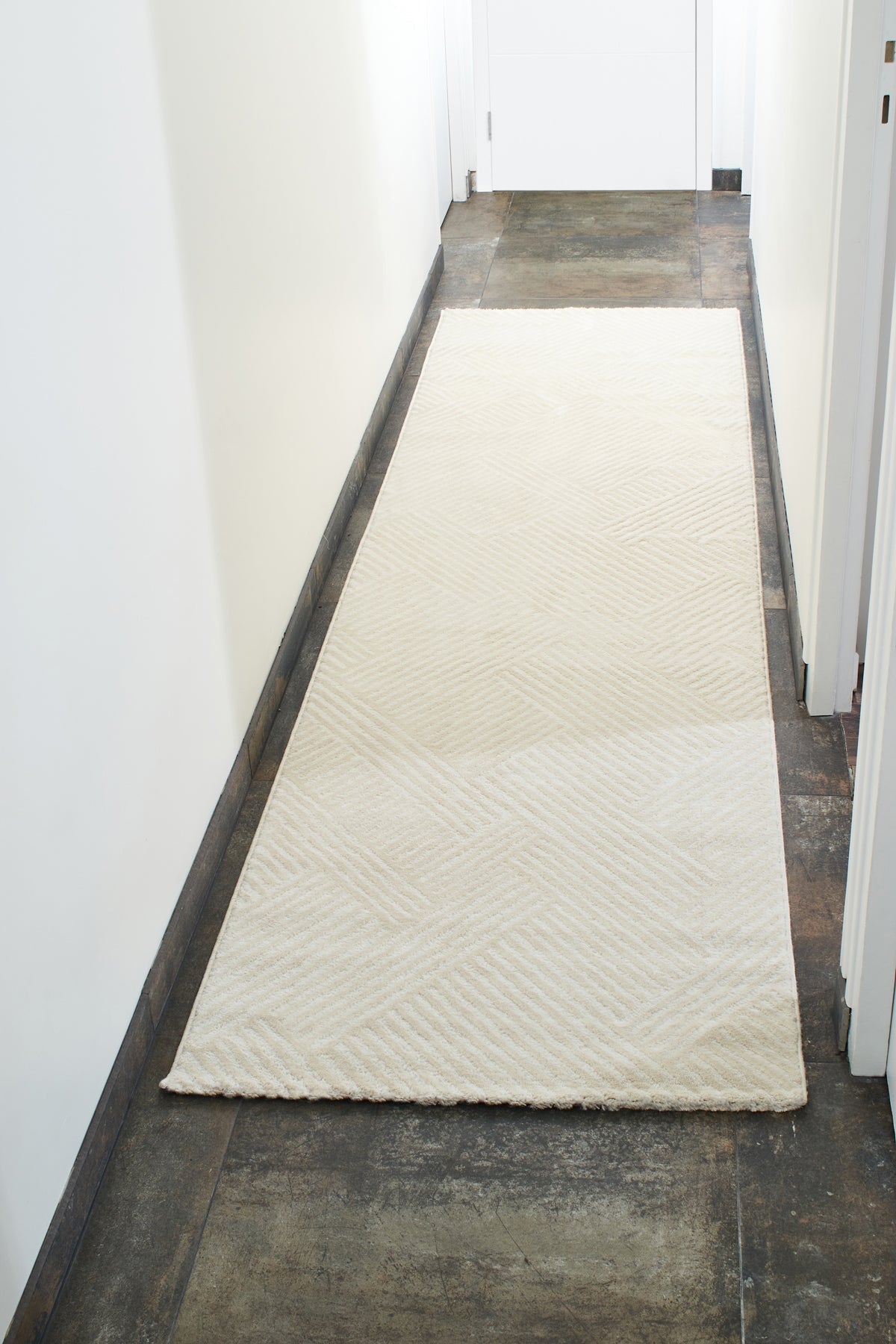 Nazar rugs cream embossed pile interior rug