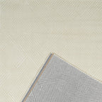 Nazar rugs cream embossed pile interior rug