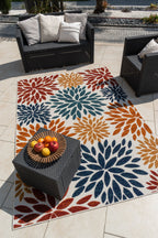 Alfombra de vinilo con estampado floral de alfombras nazar
