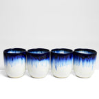 Set of 4 Medium Mugs - Royal Blue
