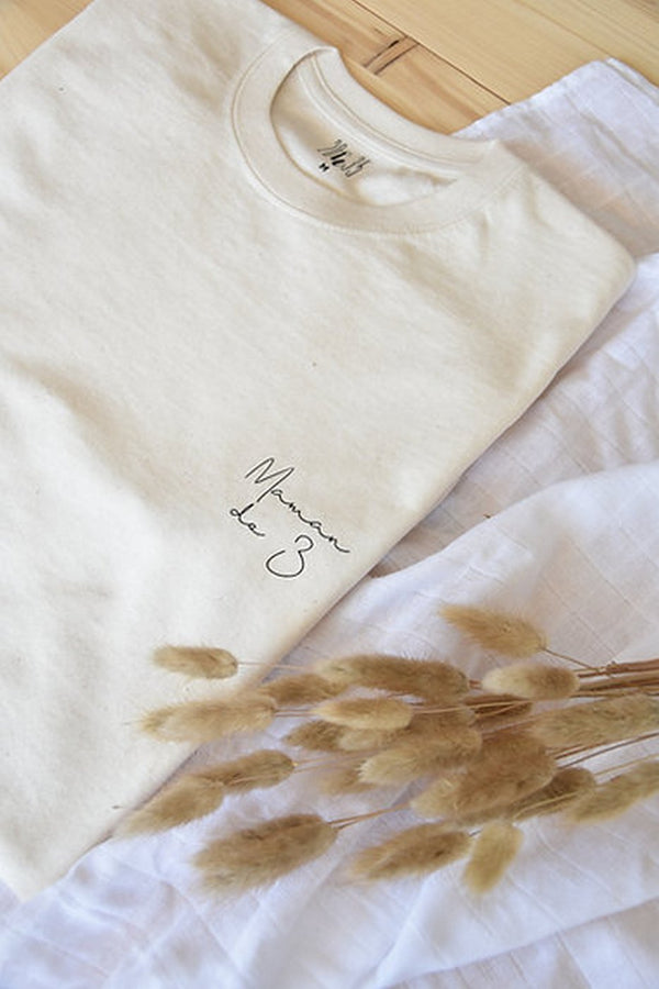 Tee-Shirt Femme "Maman De…" - Ecru