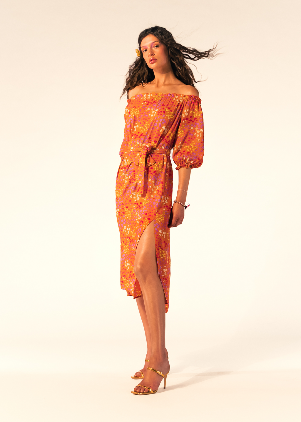 Orange Tess Dress