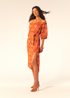 Orange Tess Dress