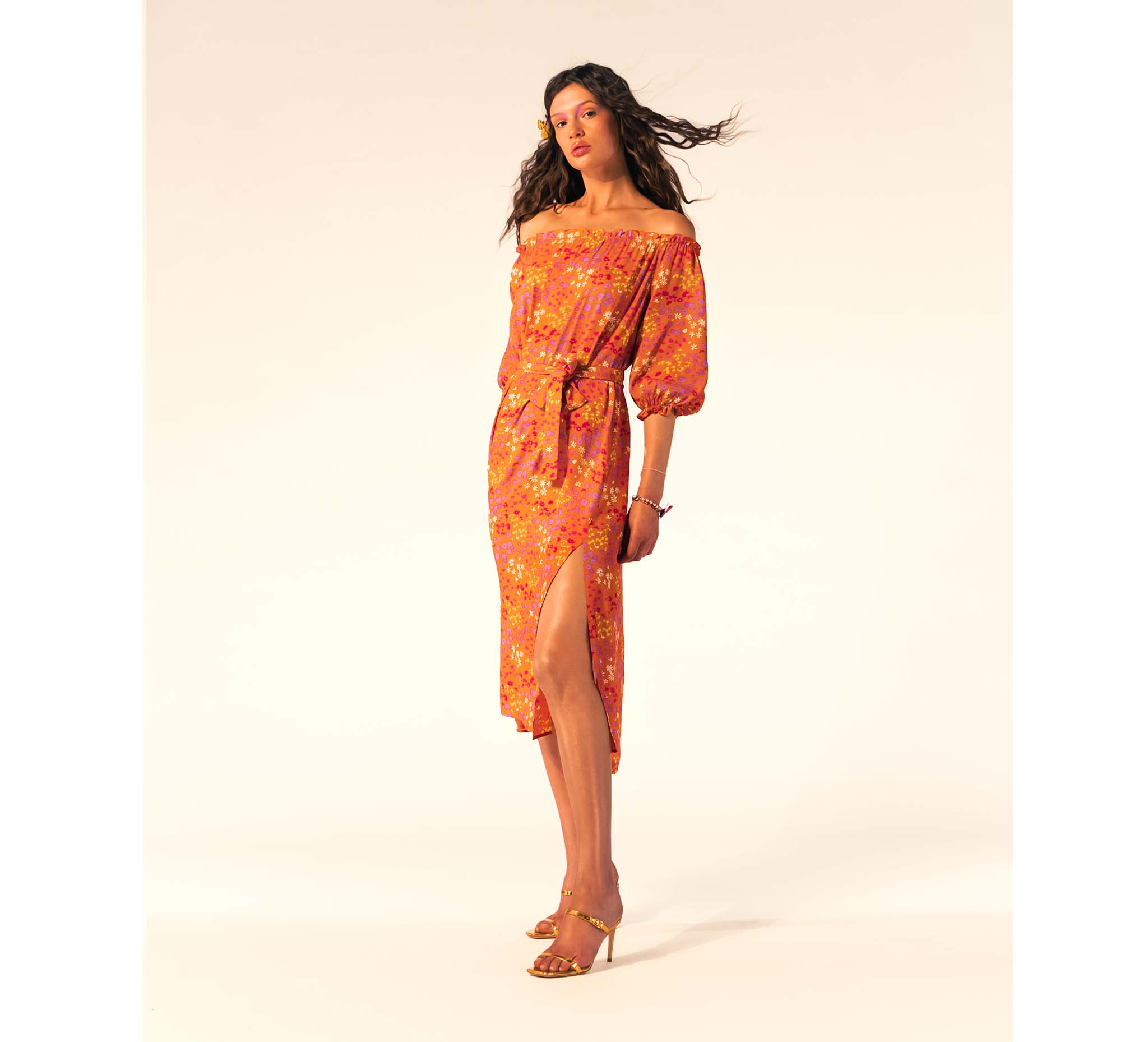 Orange Tess Dress