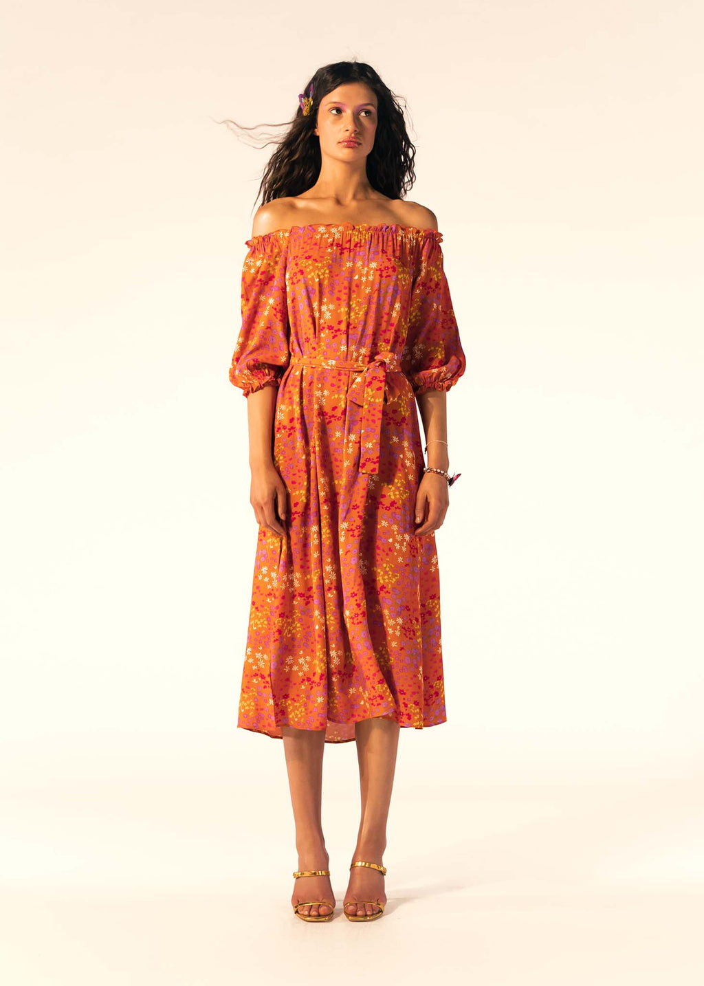 Orange Tess Dress