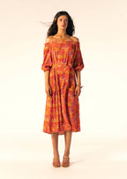 Orange Tess Dress