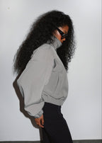Bomber Arctic High Neck Oversized - Sage Green