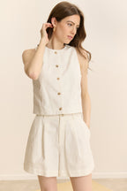 Short Come - Blanc