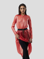 Falda Cleo en voile técnico NeoShell coral