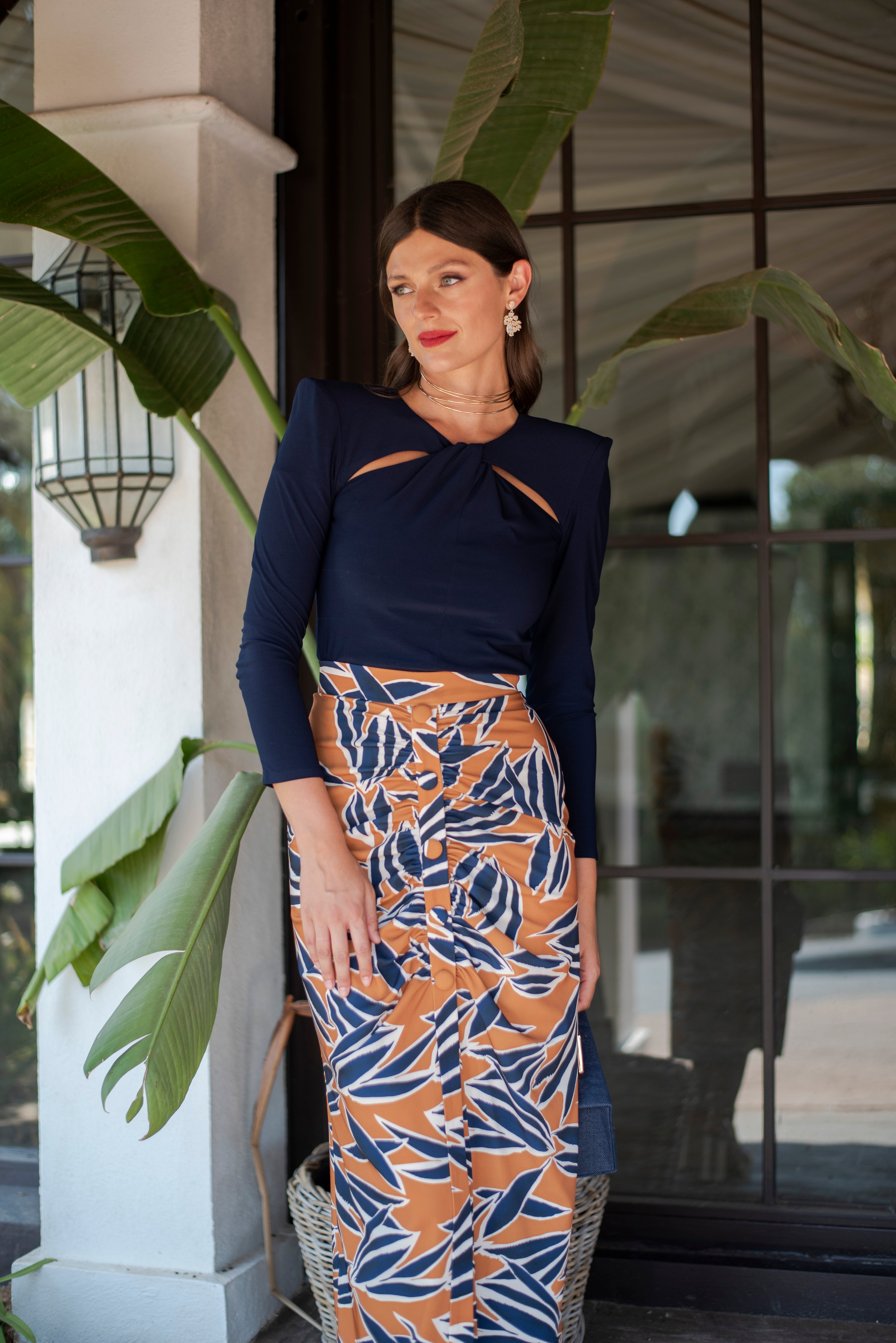 Top Oliviane - Bleu Marine
