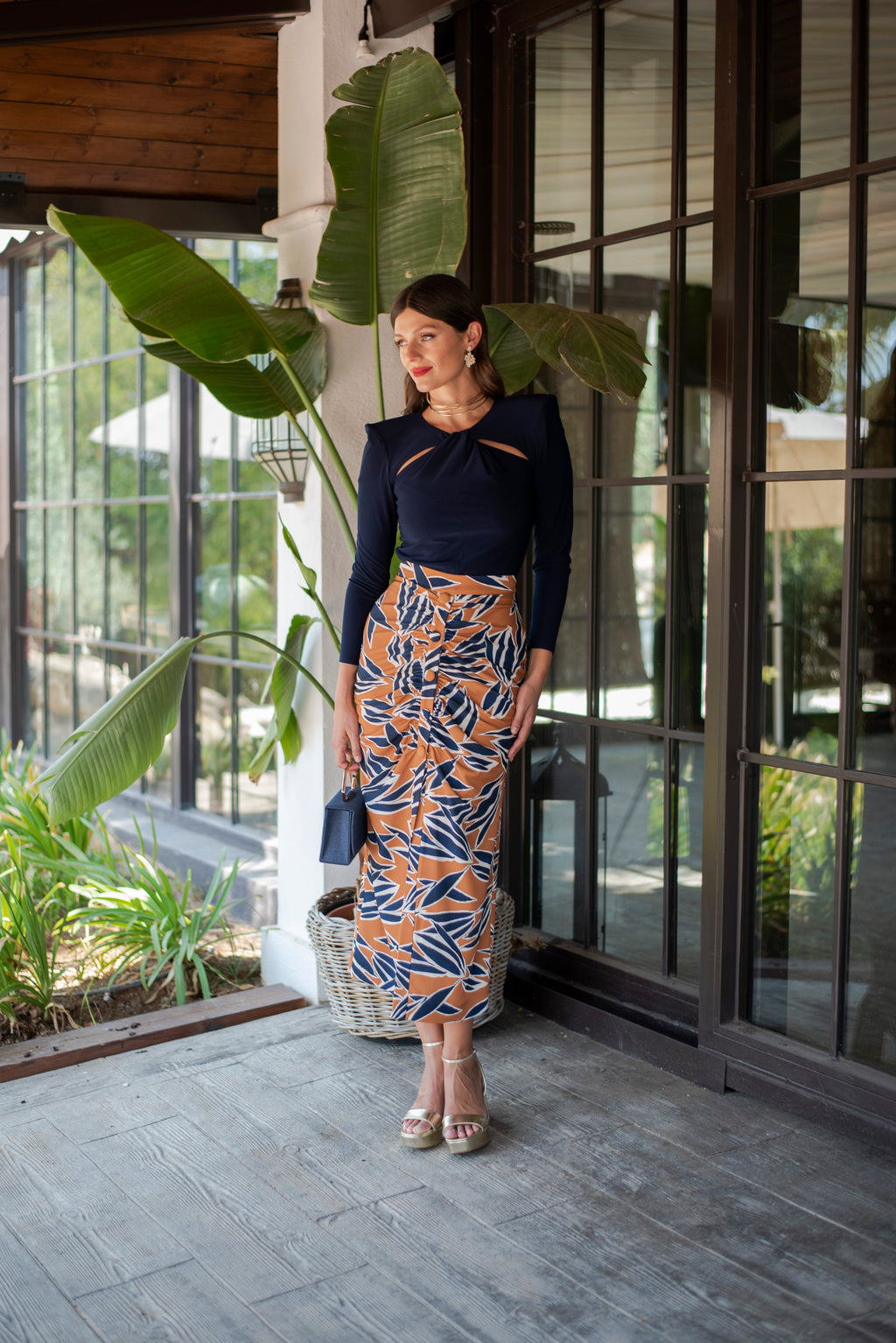 Top Oliviane - Bleu Marine
