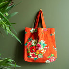 Hanami - Tote Bag - Velours - Orange