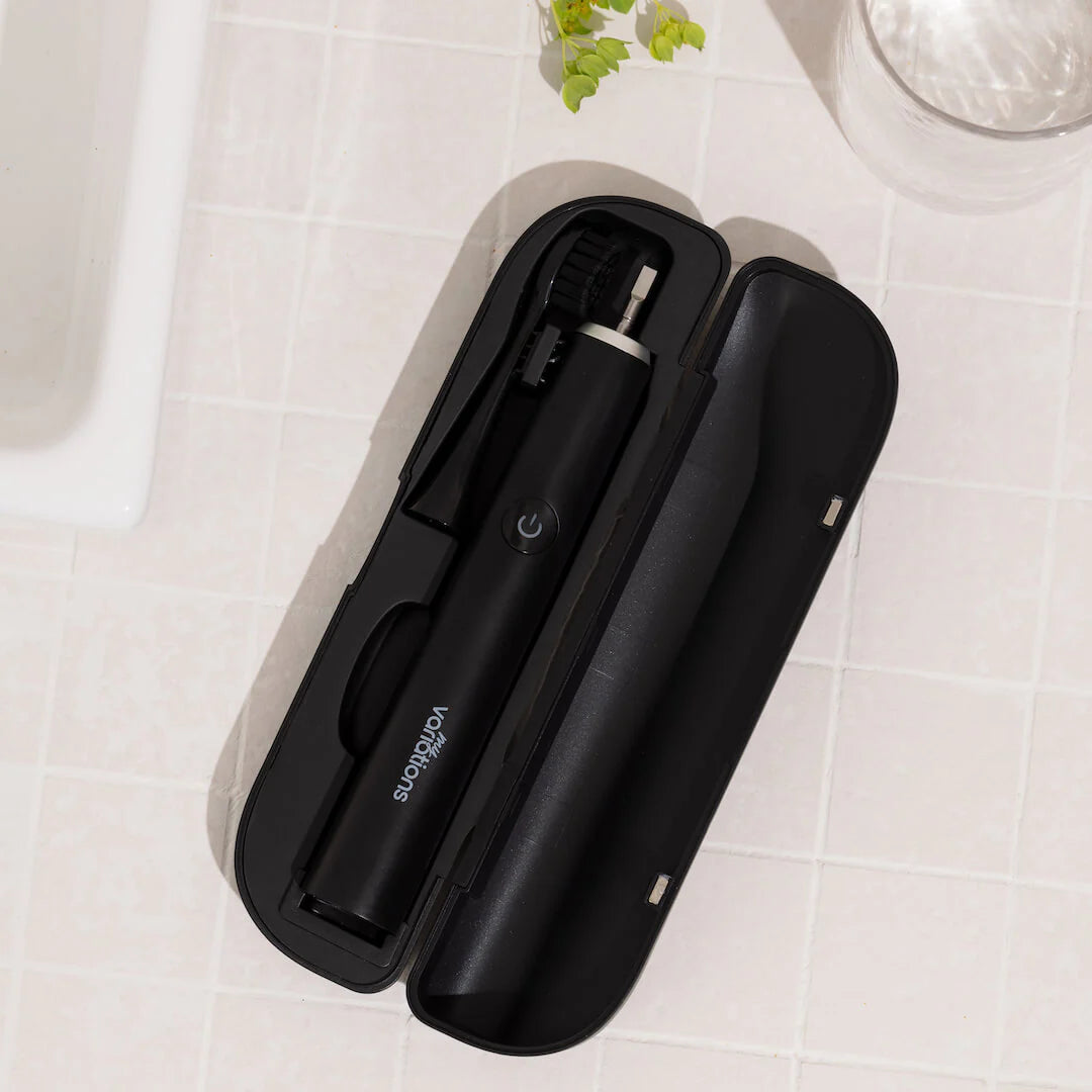 Brosse Noire + Étui + Support