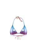 Sunset Red/Blue Triangle Bikini