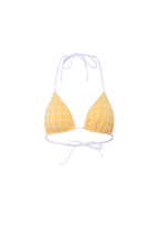 Triangle Bikini Vichy Jaune