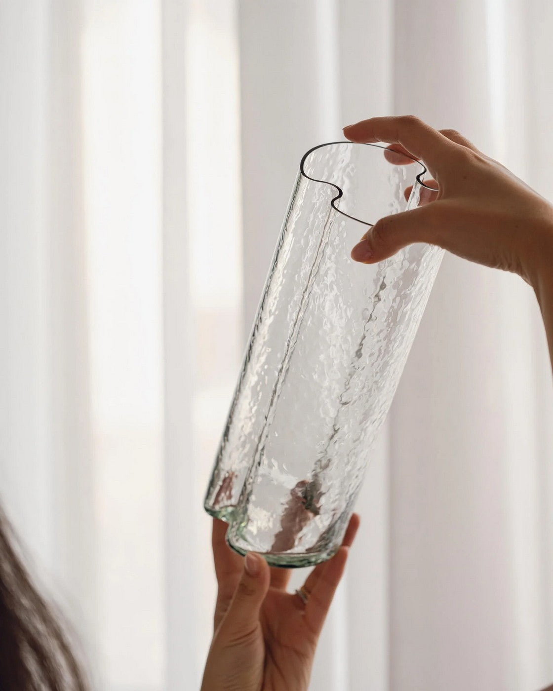 Vase Tubu - Transparent Glass