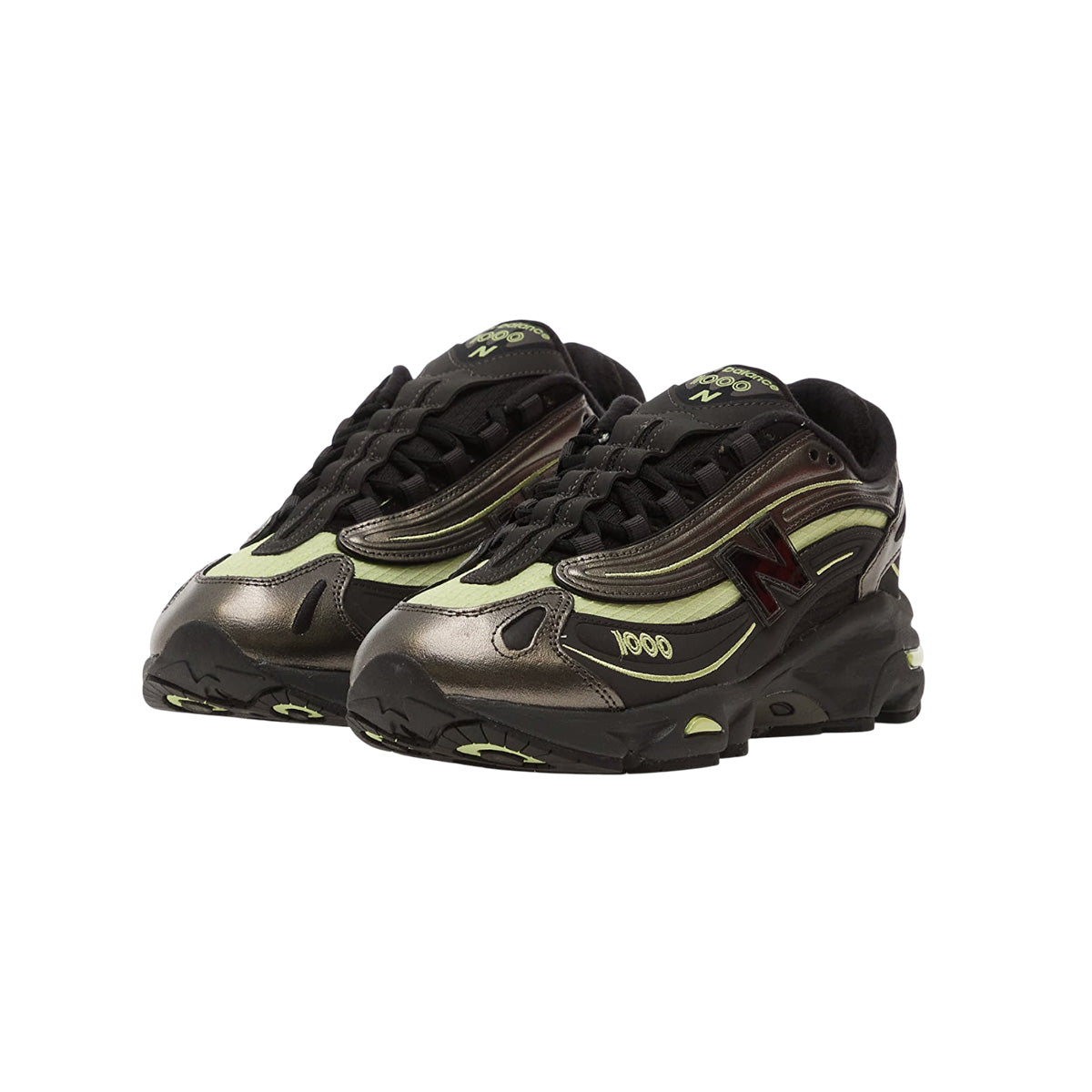 New Balance U1000 Men's Sneakers - Black, Neon Green