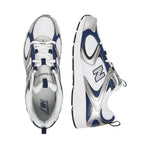 New Balance U408 Hombres Zapatillas - Blanco, Plata, Azul Marino