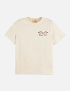 Small Chest Artwork Regular Fit T-Shirt - Eggnog