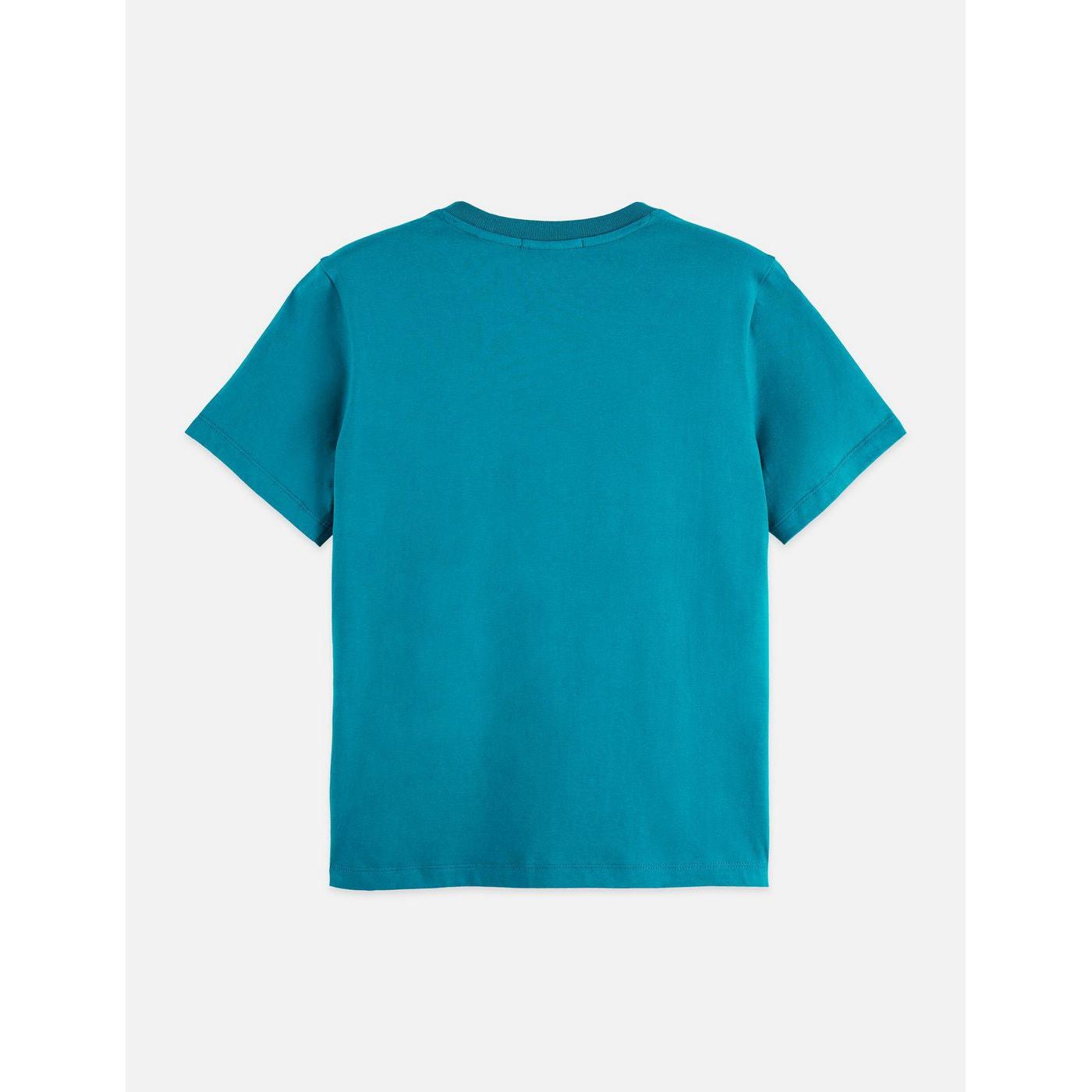 T-Shirt Small Chest Artwork Regular Fit - Deep Lagoon