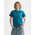 T-Shirt Small Chest Artwork Regular Fit - Deep Lagoon