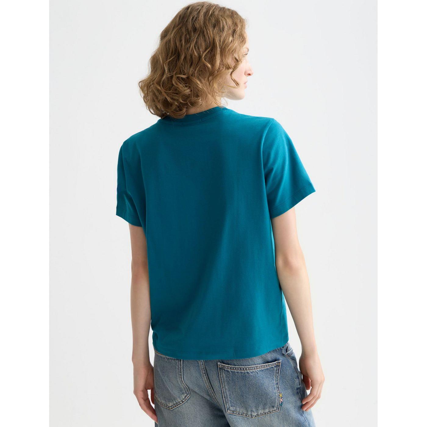 T-Shirt Small Chest Artwork Regular Fit - Deep Lagoon