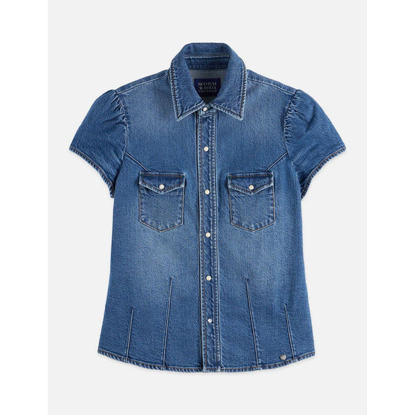 Chemise Cap Sleeve Fitted Denim — Texas Sun - Texas Sun