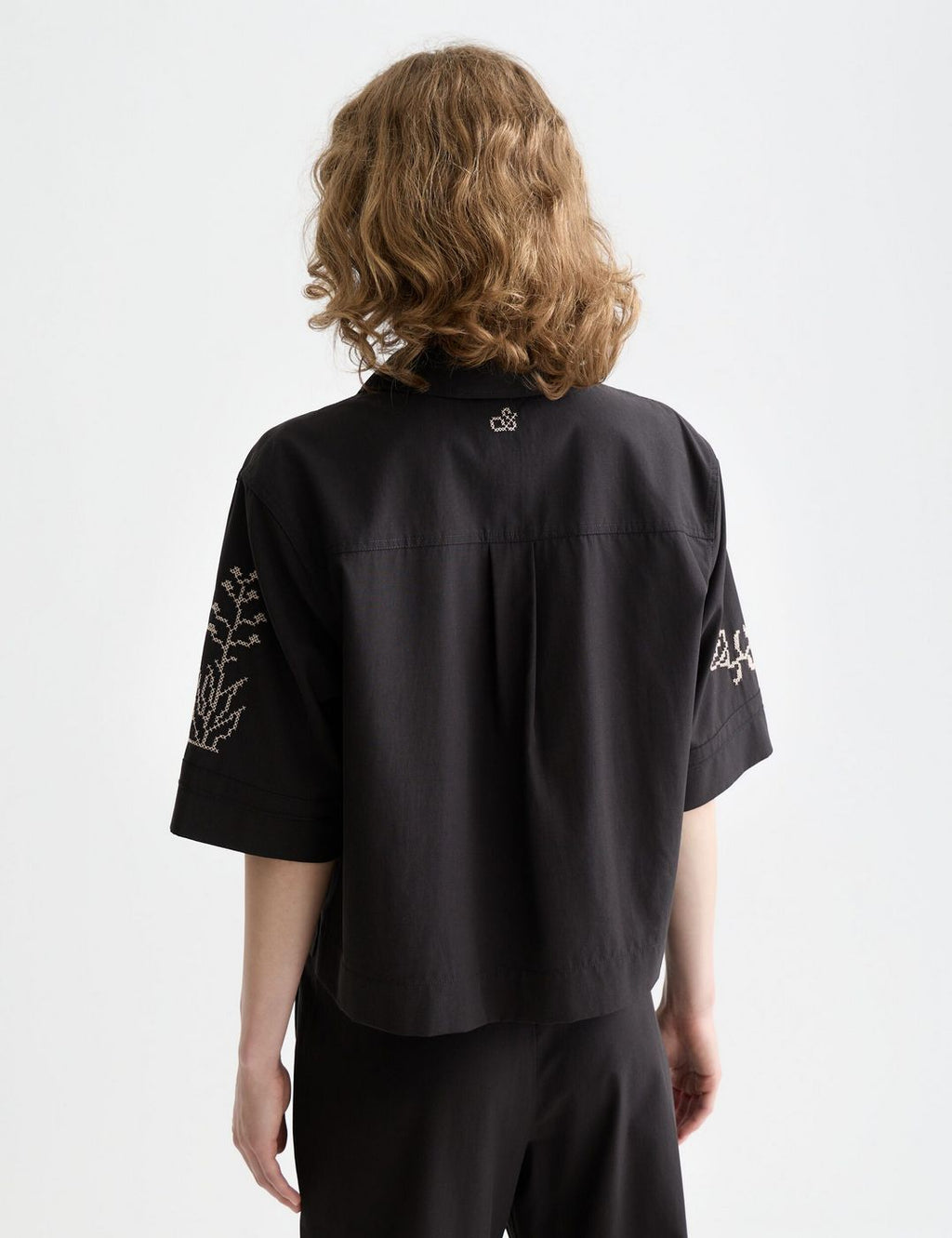 Boxy Short Sleeve Shirt - Meteorite