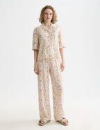 Printed Short Sleeve Shirt - Cosmic Sky Eggnog