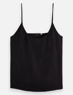 Core Jersey Woven Tank - Black