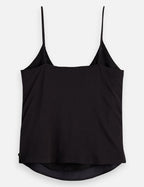 Core Jersey Woven Tank - Black