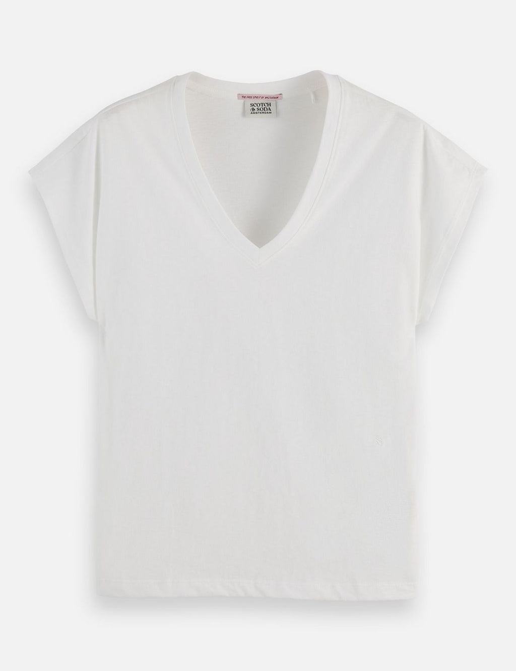 T-shirt Core Slub V-Neck - White