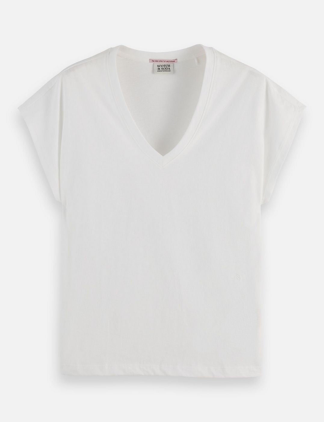 T-shirt Core Slub V-Neck - White