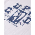 Camiseta de tirantes de punto pointelle con diseño artístico - Bright White