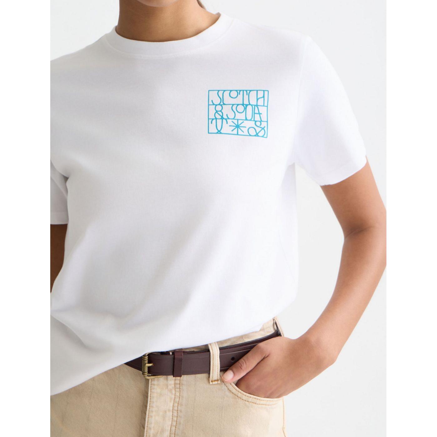 T-Shirt Small Artwork Regular-Fit - Bright White
