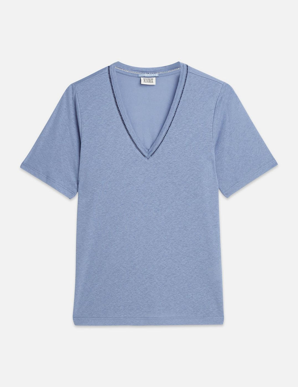 T-Shirt Linen V-Neck - Infinity