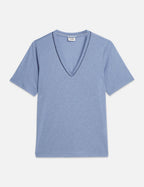 T-Shirt Linen V-Neck - Infinity
