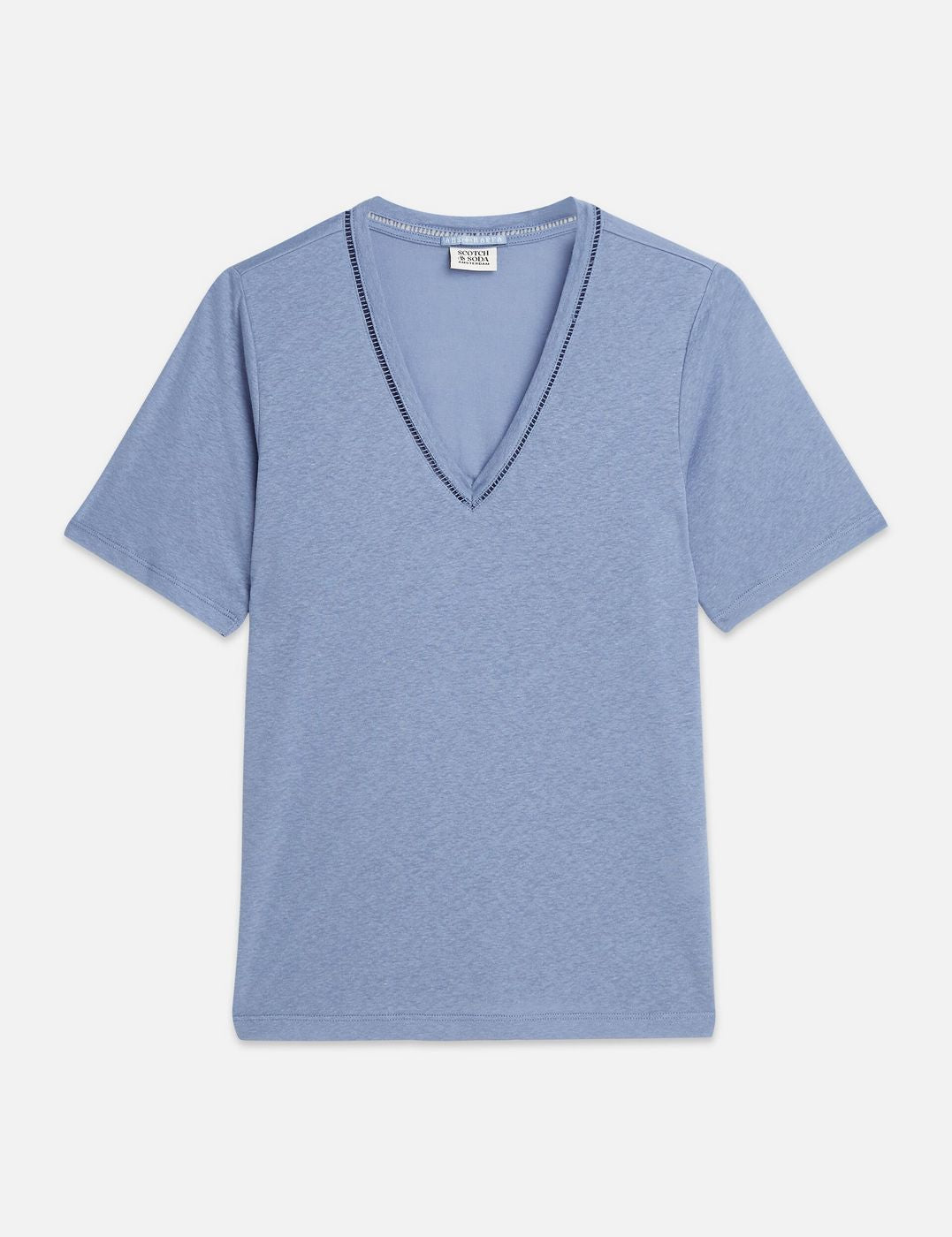 T-Shirt Linen V-Neck - Infinity